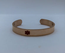 Charger l'image dans la galerie, Stainless Steel Medical Alert Bracelet For Women and Men. Rose Gold Stainless Steel Medical Alert Bracelet Personalized.