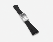 Load image into Gallery viewer, 20mm Curved End Silicone Rubber Watch strap | Compatible with Select Rolex, Seiko & Hamilton Watches