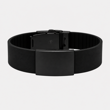 Load image into Gallery viewer, Personalized Silicone Medical ID Bracelet | Engraved Hypoallergenic Wristband