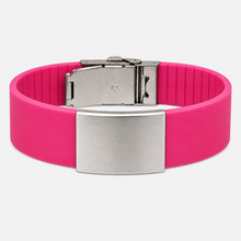 Load image into Gallery viewer, Personalized Silicone Medical ID Bracelet | Engraved Hypoallergenic Wristband