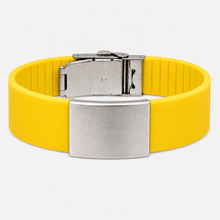 Load image into Gallery viewer, Personalized Silicone Medical ID Bracelet | Engraved Hypoallergenic Wristband