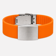 Load image into Gallery viewer, Personalized Silicone Medical ID Bracelet | Engraved Hypoallergenic Wristband