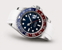 Load image into Gallery viewer, 20mm Curved-End FKM Rubber Watch Strap | Optional Engraving | Oyster Clasp Compatible