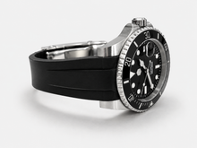 Load image into Gallery viewer, Rolex, Seiko, Hamilton Curved-End FKM Rubber Watch Strap | Optional Engraving | Oyster Clasp Compatible