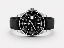 Load image into Gallery viewer, Rolex, Seiko, Hamilton Curved-End FKM Rubber Watch Strap | Optional Engraving | Oyster Clasp Compatible