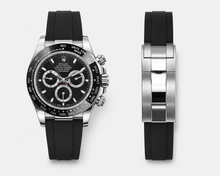 Load image into Gallery viewer, 20mm Curved End Silicone Rubber Watch strap | Compatible with Select Rolex, Seiko & Hamilton Watches