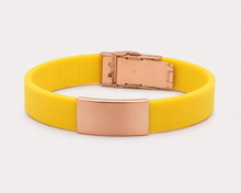 Load image into Gallery viewer, Personalized Silicone Medical ID Bracelet | Engraved Hypoallergenic Wristband