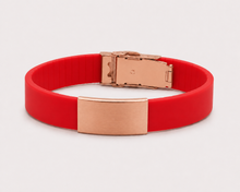 Load image into Gallery viewer, Personalized Silicone Medical ID Bracelet | Engraved Hypoallergenic Wristband