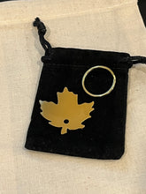 Charger l'image dans la galerie, Brass Maple Leaf Dog Tag – Personalized Pet ID Tag with Solid Brass Hardware