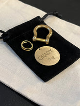 Charger l'image dans la galerie, Solid Brass Round Laser Engraved Dog ID Tag – Personalized Pet Name Tag | Made in Canada by My Custom ID