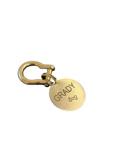 Charger l'image dans la galerie, Solid Brass Round Laser Engraved Dog ID Tag – Personalized Pet Name Tag | Made in Canada by My Custom ID