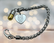 Load image into Gallery viewer, Medical ID Alert Bracelet | Pill Cylinder Holder |  Men Stainless Steel ID Tags | Personalized Bracelet with Pill Holder | Engraved Bracelet