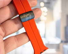 Load image into Gallery viewer, Apple Watch Red Band Personalized 38mm 40mm 41mm 42mm 44mm 45mm 49mm, Band iWach Series 9 8 7-1 Silicone Apple Watch