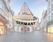 Load image into Gallery viewer, Personalized Germany Silicone Wristband ID – Custom Stainless Steel Tag for Medical, Dementia, Kids ID or Inspirational Quote
