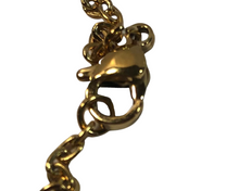 Load image into Gallery viewer, Gold Dog Tag Necklace, Personalized engraved stainless steel dog tag ID pendant, Custom health accessory.