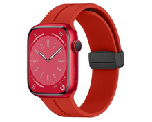 Load image into Gallery viewer, Apple Watch Red Band Personalized 38mm 40mm 41mm 42mm 44mm 45mm 49mm, Band iWach Series 9 8 7-1 Silicone Apple Watch