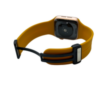 Charger l'image dans la galerie, Apple Watch Yellow Band Personalized 38mm, 40mm 41mm 42mm, 44mm, 45,, 49mm, Band iWatch Series 9 8 7-1, Silicone Apple Band, Personalized Gift