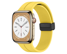 Charger l'image dans la galerie, Apple Watch Yellow Band Personalized 38mm, 40mm 41mm 42mm, 44mm, 45,, 49mm, Band iWatch Series 9 8 7-1, Silicone Apple Band, Personalized Gift