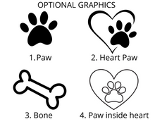 Charger l'image dans la galerie, Faites glisser sur l'étiquette de chien, personnalisée avec le nom gravé au laser pour les colliers de chien.