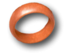 Load image into Gallery viewer, Pink Pearl Silicone Ring, 5.6 mm wide.