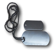 Load image into Gallery viewer, Military Dog Tag Necklace - Stainless Steel - Laser Engraved