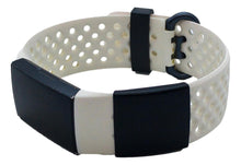 Load image into Gallery viewer, ID Tag for Watch, Black ID Tag for Fitness Tracker, Engraved, Stainless Steel 24mm X 25mm.