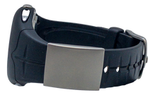 Load image into Gallery viewer, ID Tag for Fitness Tracker, Silver Stainless Steel, Personalized, 24mm x 28mm. My Custom ID™