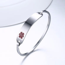 Load image into Gallery viewer, Medical Alert Steel Bracelets, Medical Alert Stainless Steel Bracelet for Women And Men, , Engraved Silver Stainless Steel Medical Alert ID Bracelet for Women and Men.