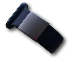 Load image into Gallery viewer, ID Tag for Watch, Black ID Tag for Fitness Tracker, Engraved, Stainless Steel 24mm X 25mm.
