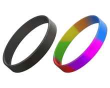 Load image into Gallery viewer, Stretch Silicone Wrist ID, 13mm wide, Adult size.