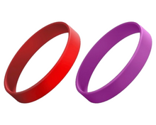 Load image into Gallery viewer, Stretch Silicone Wrist ID, 13mm wide, Adult size.