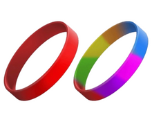 Load image into Gallery viewer, Stretch Silicone Wrist ID, 13mm wide, Adult size.