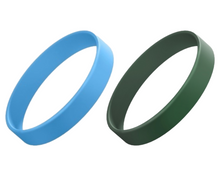Load image into Gallery viewer, Stretch Silicone Wrist ID, 13mm wide, Adult size.