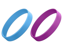 Load image into Gallery viewer, Stretch Silicone Wrist ID, 13mm wide, Adult size.