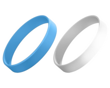 Load image into Gallery viewer, Stretch Silicone Wrist ID, 13mm wide, Adult size.