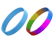 Load image into Gallery viewer, Stretch Silicone Wrist ID, 13mm wide, Adult size.