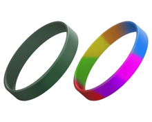 Load image into Gallery viewer, Stretch Silicone Wrist ID, 13mm wide, Adult size.