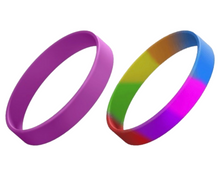 Load image into Gallery viewer, Stretch Silicone Wrist ID, 13mm wide, Adult size.