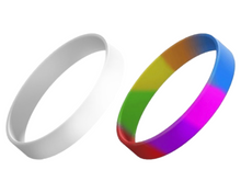 Load image into Gallery viewer, Stretch Silicone Wrist ID, 13mm wide, Adult size.