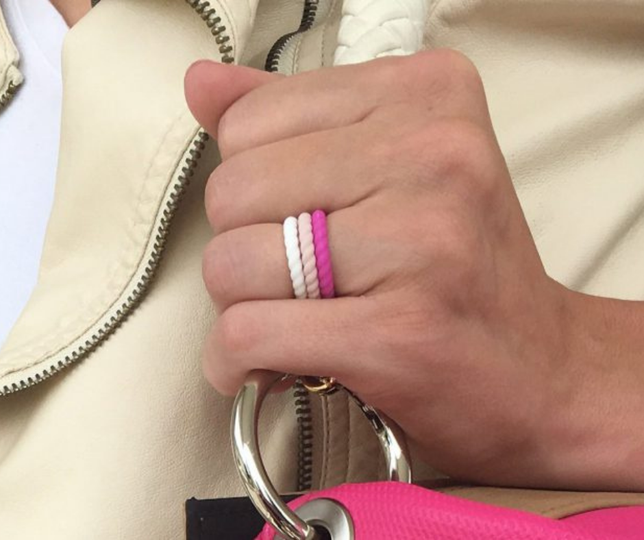 Stacking rings 6 pack silicone rings