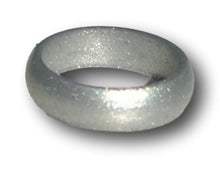 Load image into Gallery viewer, Silver Silicone Ring, 5.6 mm wide.