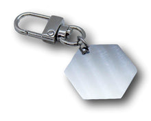 Load image into Gallery viewer, custom hexagon dog tag silver

