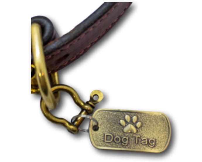 Shop Antique Dog Tag in Bronze with Personalized laser Engraving | My Custom ID™