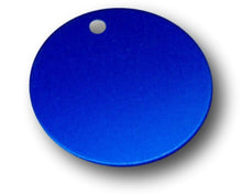Load image into Gallery viewer, Aluminum name tag blue blank