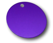 Load image into Gallery viewer, Aluminum name tag purple blank