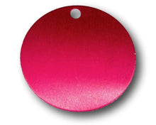 Load image into Gallery viewer, Aluminum name tag red blank
