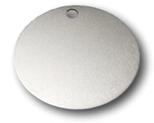 Load image into Gallery viewer, Aluminum name tag silver blank