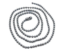 Load image into Gallery viewer, Silver chain for dog tag necklace.