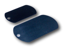 Load image into Gallery viewer, Military Dog Tag Necklace - Black Aluminum Engraved