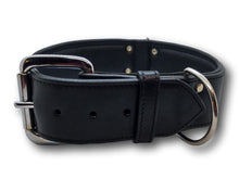 Load image into Gallery viewer, Personalized Dog collar | Black leather dog collar | My Custom ID™